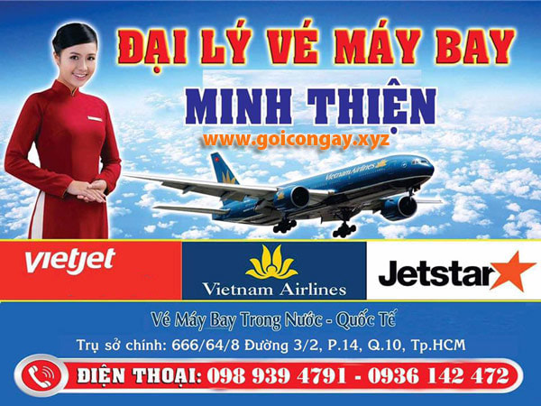 Đại lý có Giá vé máy bay rẻ Vietjet Jetstar Vietnam Airline rẻ nhất tại TPHCM
